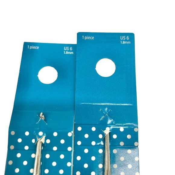 Stitch Studio Crochet Hooks Bundle 2 ea of 3 Sizes 6 7 C Aluminum or Steel NEW - Picture 2 of 8